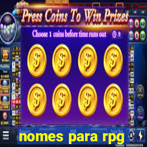 nomes para rpg